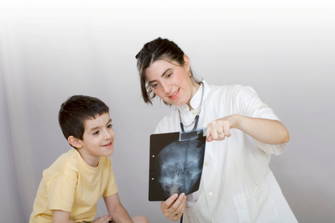 Рентгеновский снимок ребенка
