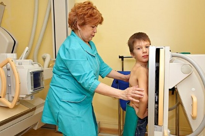 Проведение рентгена легких ребенку