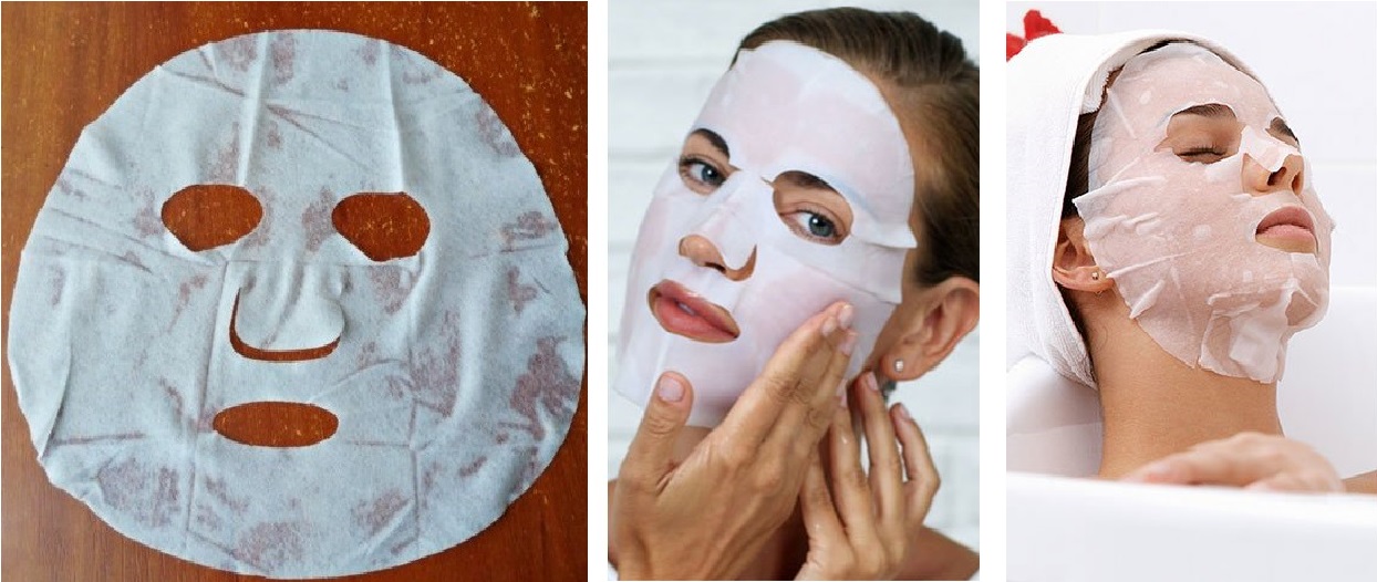 как наносить тканевую маску на лицо